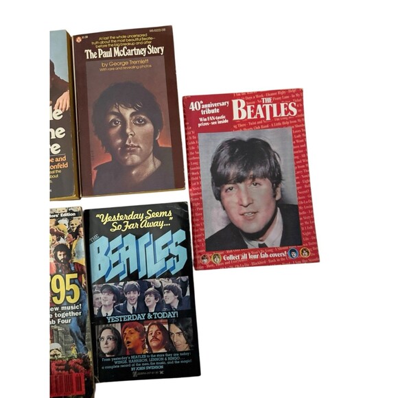 Beatles Book Magazine Lot Vintage Pop Music History Set Of 7 Items - Picture 3 of 7